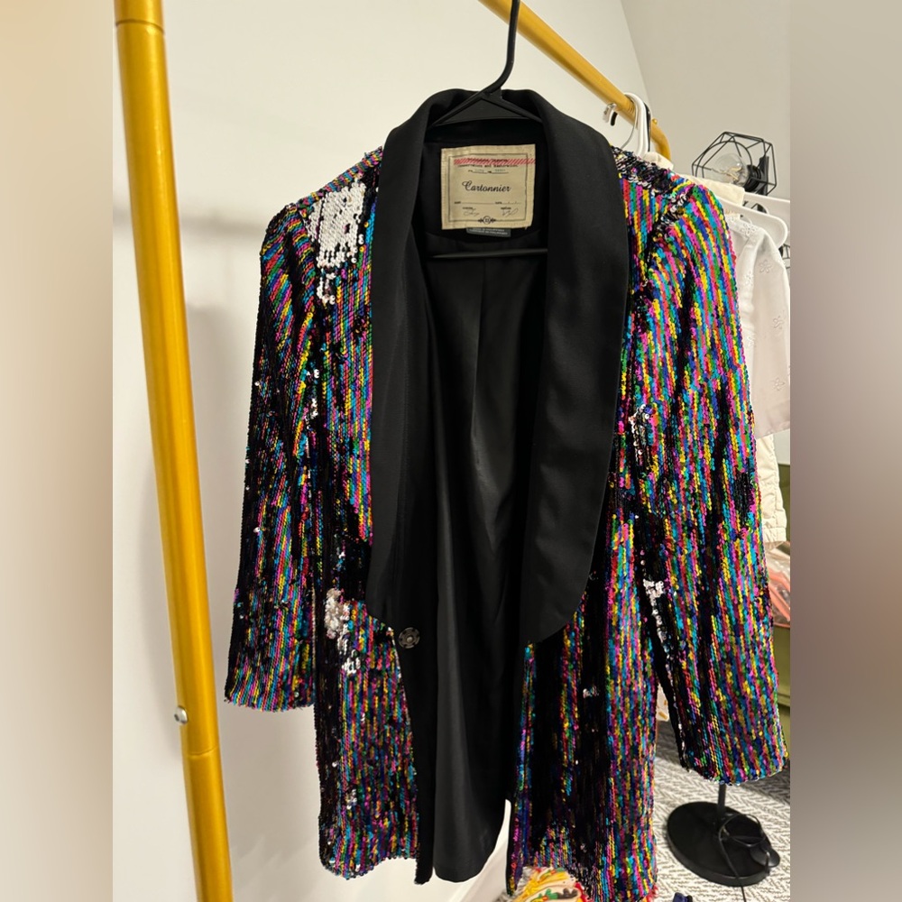 Anthropologie Sequin Jacket